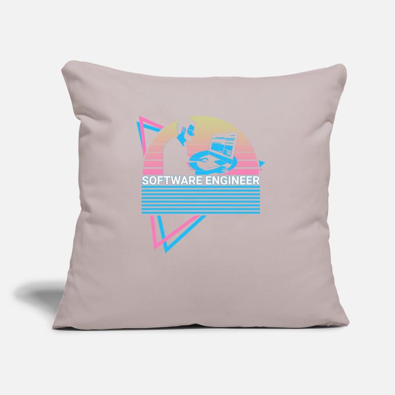 Software Engineer Software Engineering Retro Sofa pillow with filling 45cm x 45cm