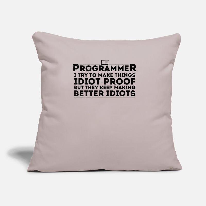 Drôle Programmeur Humour Codeur Informatique Programmation Coussin et housse de 45 x 45 cm