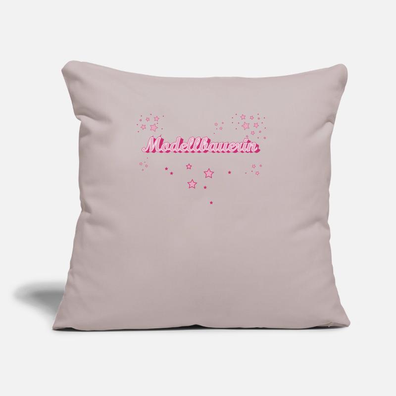 Technischer Abschluss-Geschenk Modellbauerin Sofakissen mit Füllung 45 x 45 cm