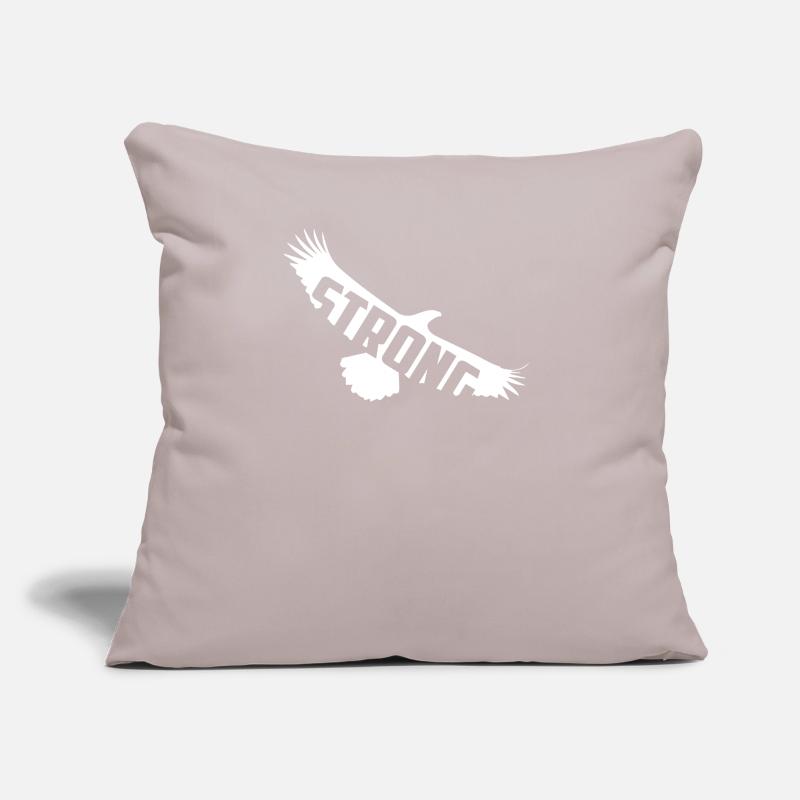 Soar With Strength and Pride Bold White Eagle Sofakissen mit Füllung 45 x 45 cm