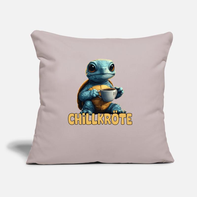 Chill Toad Pun Turtle Sofa pillow with filling 45cm x 45cm