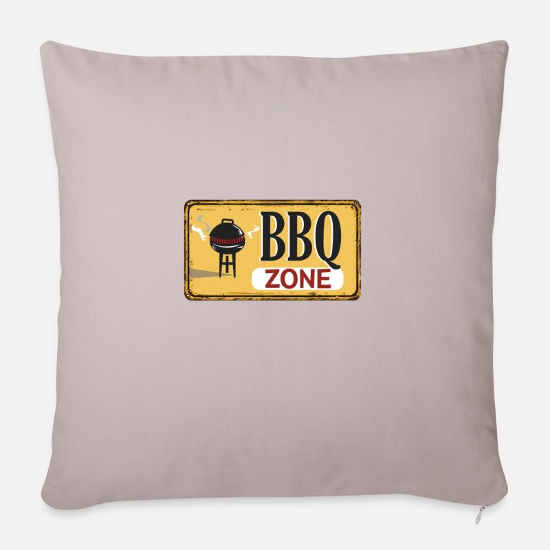 bbqzone - Coussin et housse de 45 x 45 cm - taupe clair