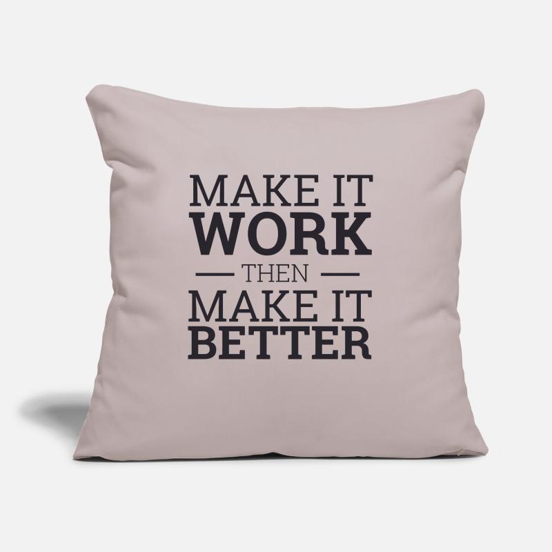 "Make It Work" | "Scrum Master" Sofa pillow with filling 45cm x 45cm