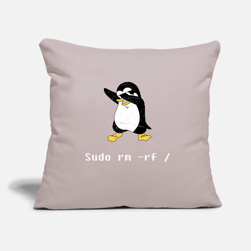Sudo rm RF Admin Sysadmin Java Linux Gift Sofa pillow with filling 45cm x 45cm