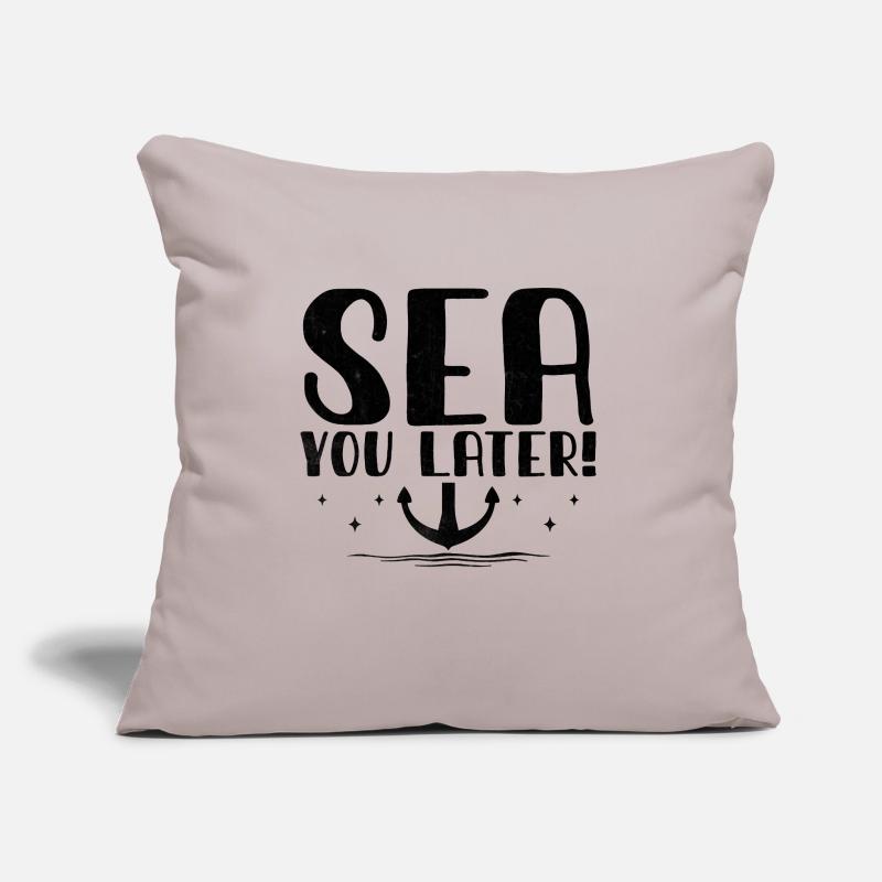 Meer Sie später Paddelboot Sofakissen mit Füllung 45 x 45 cm