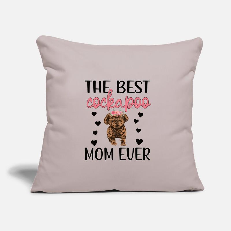 Cockapoo Mama Cockapoo owner dog lover Sofa pillow with filling 45cm x 45cm