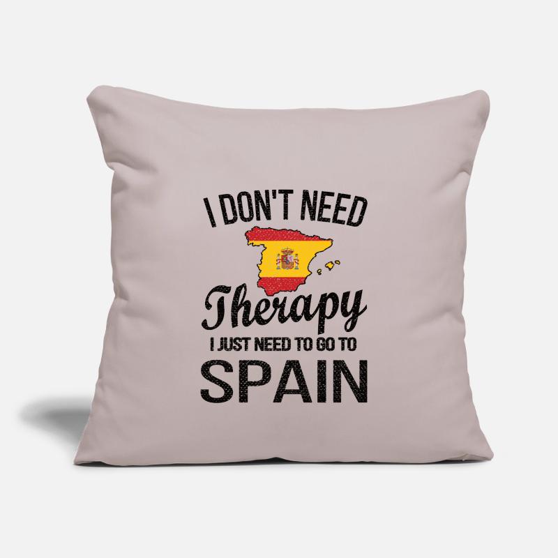 Stolzer Spanier Spanien Herkunft Spanische Flagge Sofakissen mit Füllung 45 x 45 cm