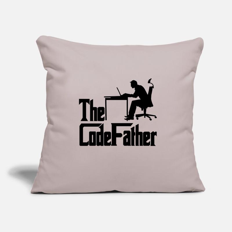 The Codefather Programmer Coder Developer Software Sofakissen mit Füllung 45 x 45 cm