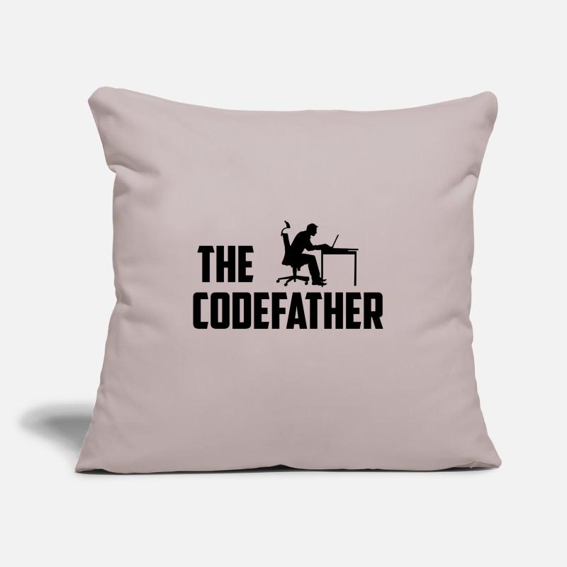 The Codefather Programmer Coder Developer Software Sofakissen mit Füllung 45 x 45 cm