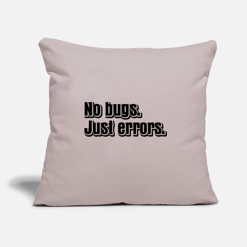No Bugs Just Errors Coder Programmer Nerd Software Sofakissen mit Füllung 45 x 45 cm