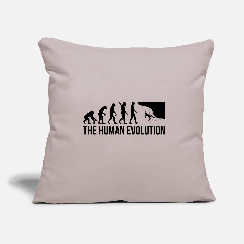 Evolution Graphic Climbing Climber Bouldering Boul Sofakissen mit Füllung 45 x 45 cm
