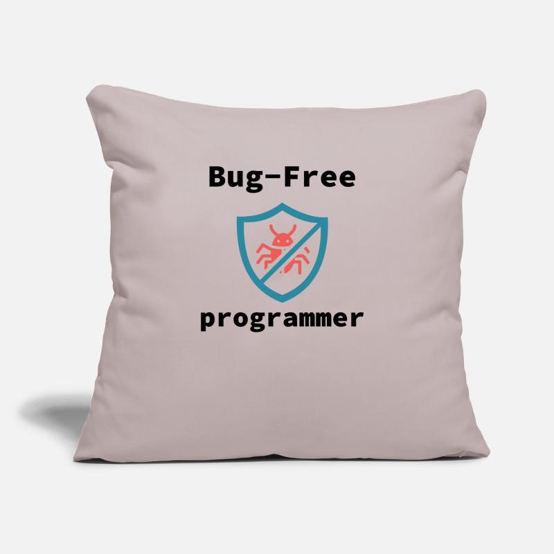 Bug-Free Programmer, Bug-Free Programming Sofakissen mit Füllung 45 x 45 cm