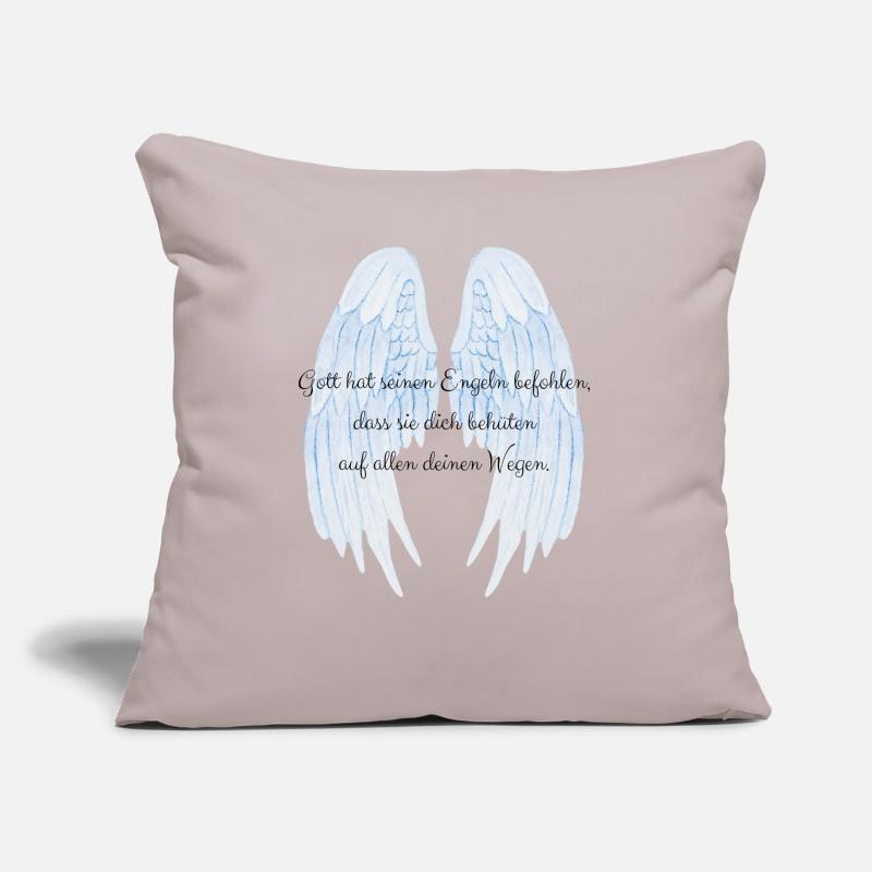 Dieu a commandé à ses anges de dire ange gardien Coussin et housse de 45 x 45 cm
