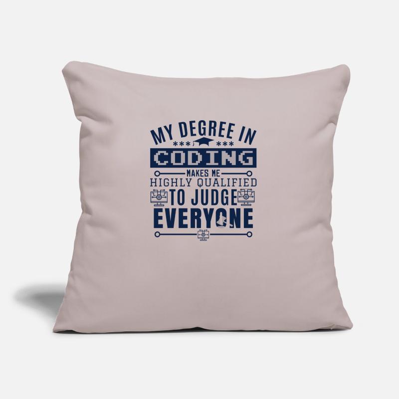 Coder | Programmer | Software Developer Sofa pillow with filling 45cm x 45cm