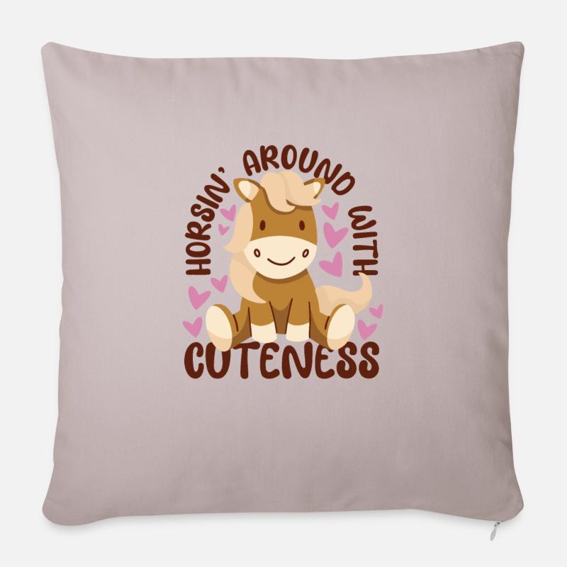 Søde kapers Colt - Sofapude med fyld 45 x 45 cm - Lys beige