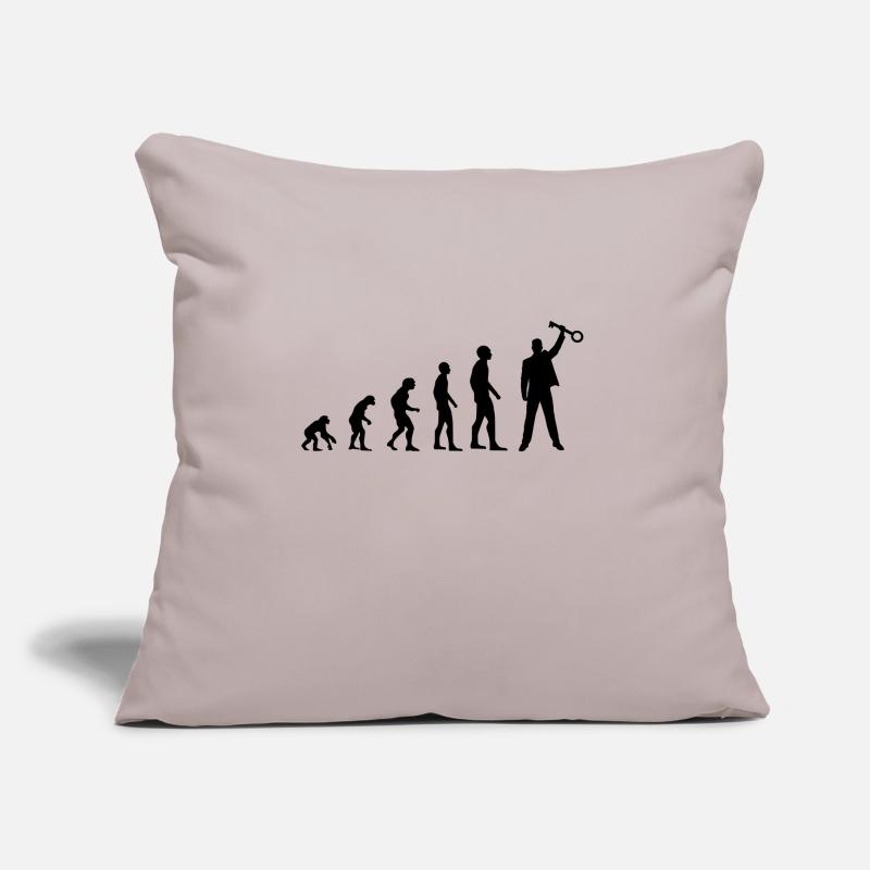 Die Evolution des Escape Room Homo Sapiens oder so Sofakissen mit Füllung 45 x 45 cm