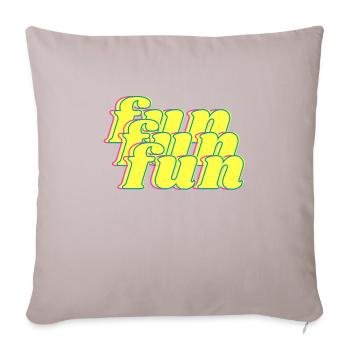 fun - Sofa pillow with filling 45cm x 45cm - light taupe - Front