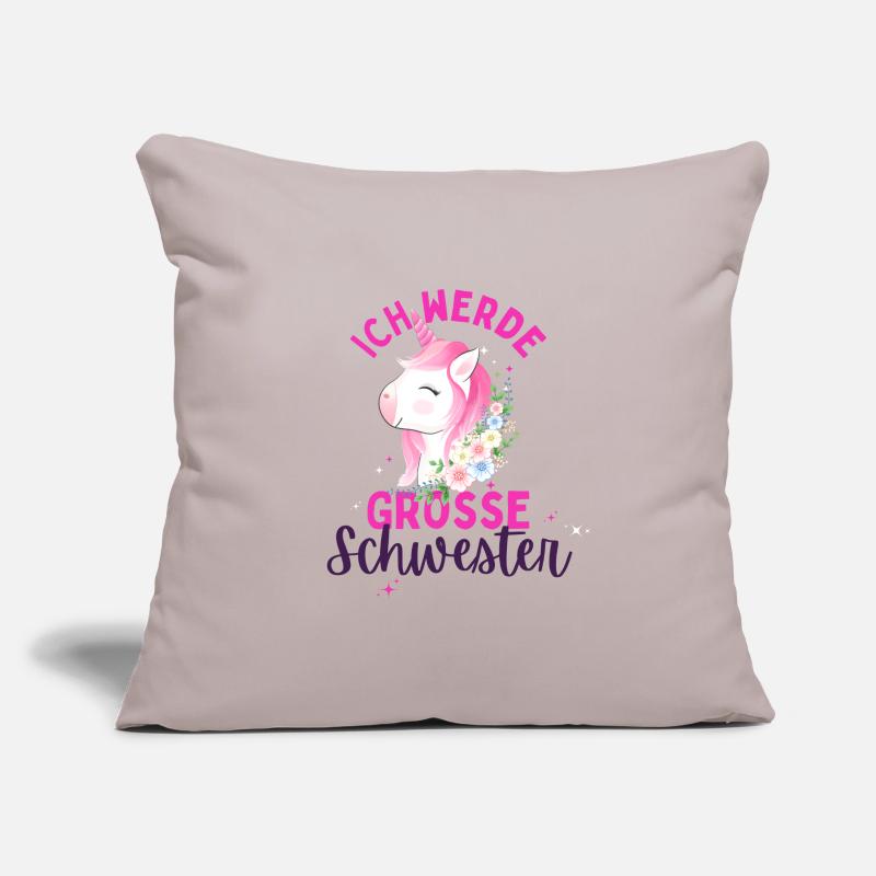 Ich werde Große Schwester 2024 Loading Einhorn Sofakissen mit Füllung 45 x 45 cm