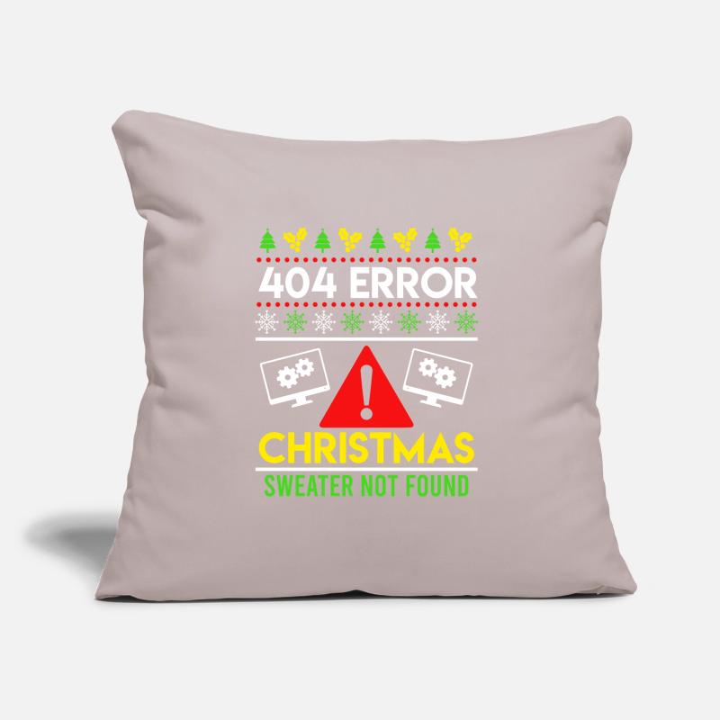 404 Error Ugly Chritsmas Coder Programmer Code Sofa pillow with filling 45cm x 45cm