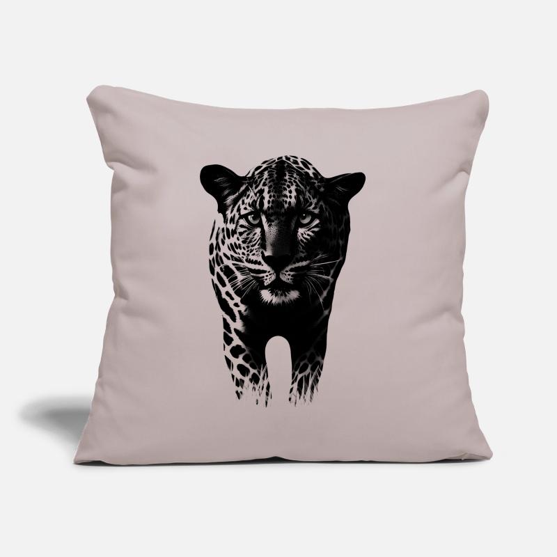 Leopard Gepard Raubkatze Sofakissen mit Füllung 45 x 45 cm