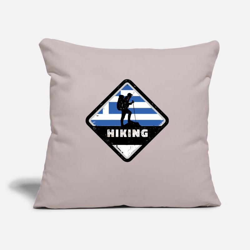 Drapeau de la Grèce Hellas Athènes Drapeau de la Grèce Coussin et housse de 45 x 45 cm
