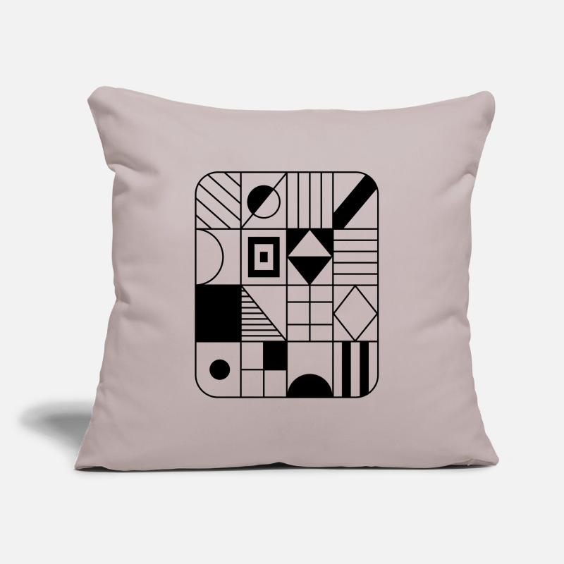 Abstract graphic pattern in raster / pattern Sofa pillow with filling 45cm x 45cm