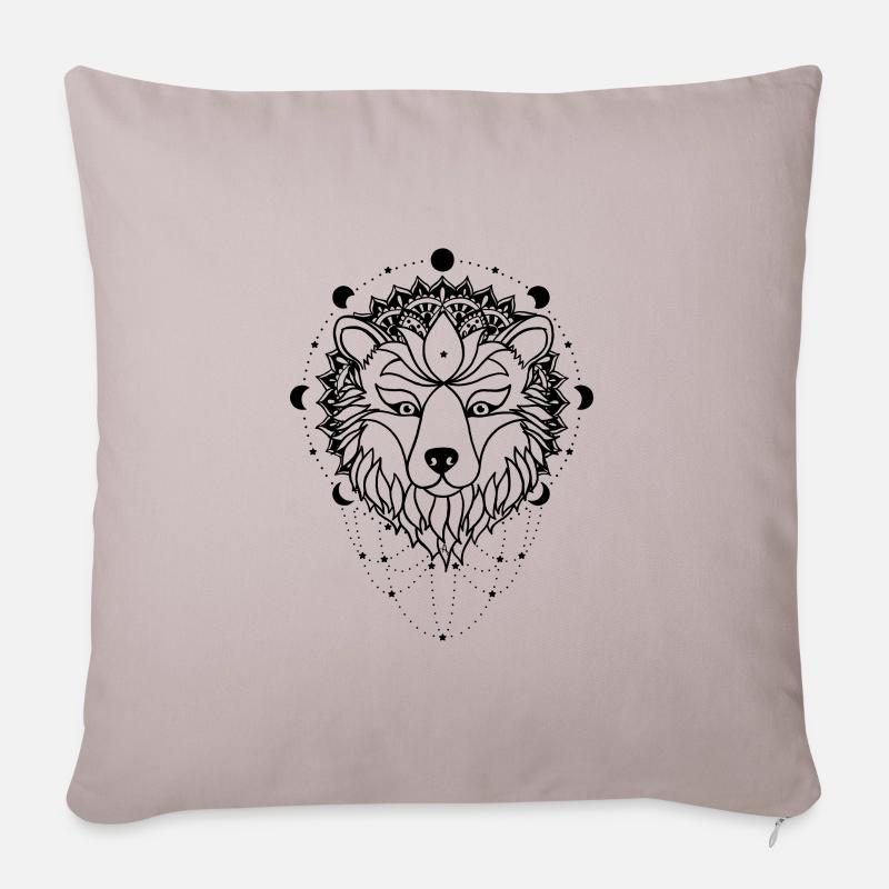 Bear - magt dyr - Sofapude med fyld 45 x 45 cm - Lys beige