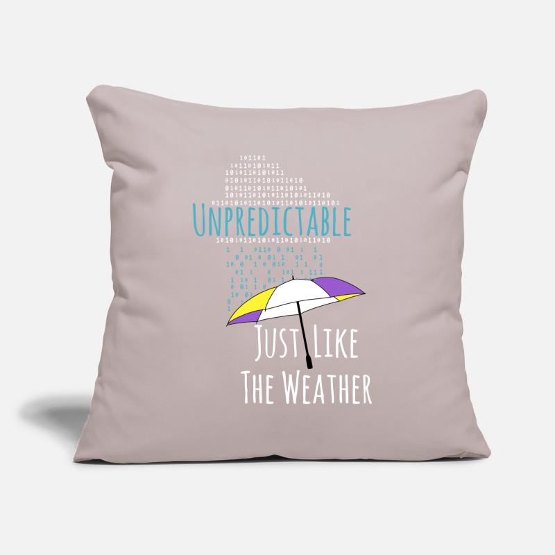 Non-binary raindrops non-binary PRIDE LGBT Sofa pillow with filling 45cm x 45cm