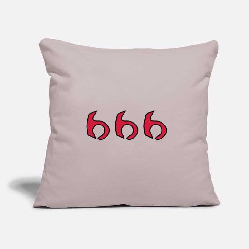 666 - Devil - Hell - Gaming Sofa pillow with filling 45cm x 45cm
