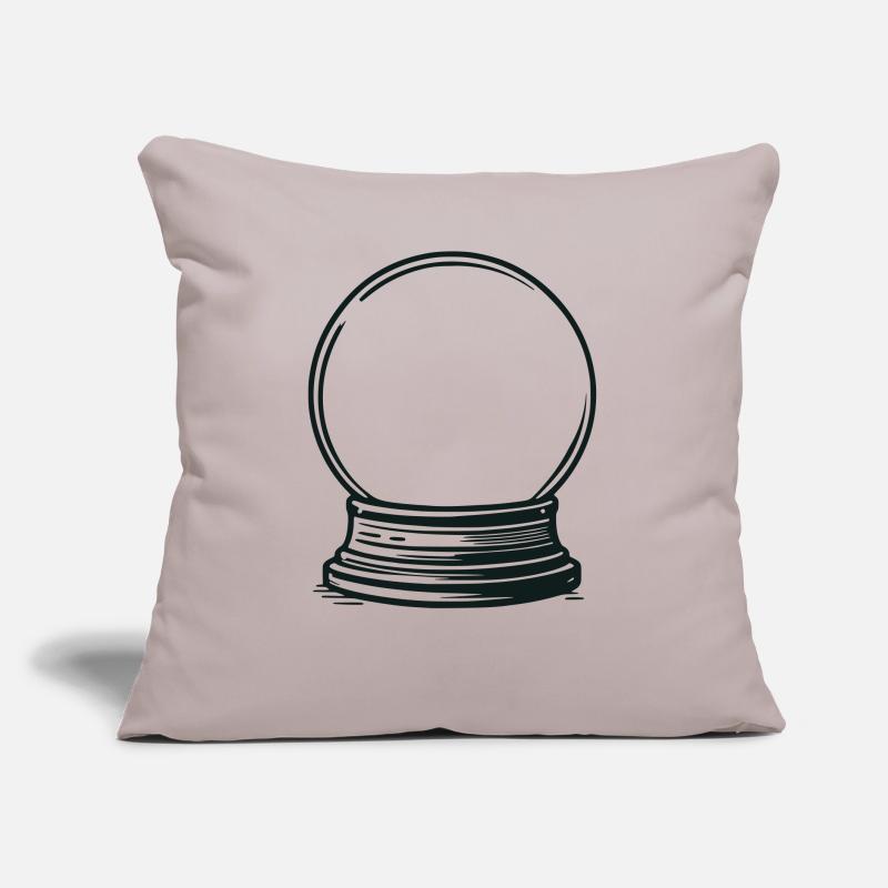 Snow globe empty Sofa pillow with filling 45cm x 45cm
