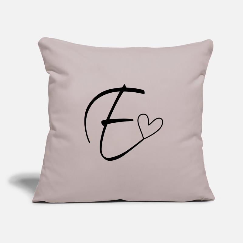 Letter E Letter E Calligraphy Sofa pillow with filling 45cm x 45cm