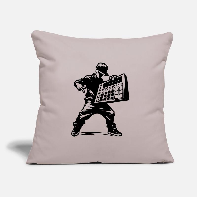Beatmaker mit Sampler Sofakissen mit Füllung 45 x 45 cm