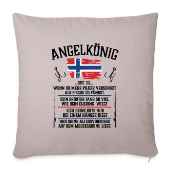 Angelkönig- Norwegen - Sofakissen mit Füllung 45 x 45 cm - helles Taupe - Vorne