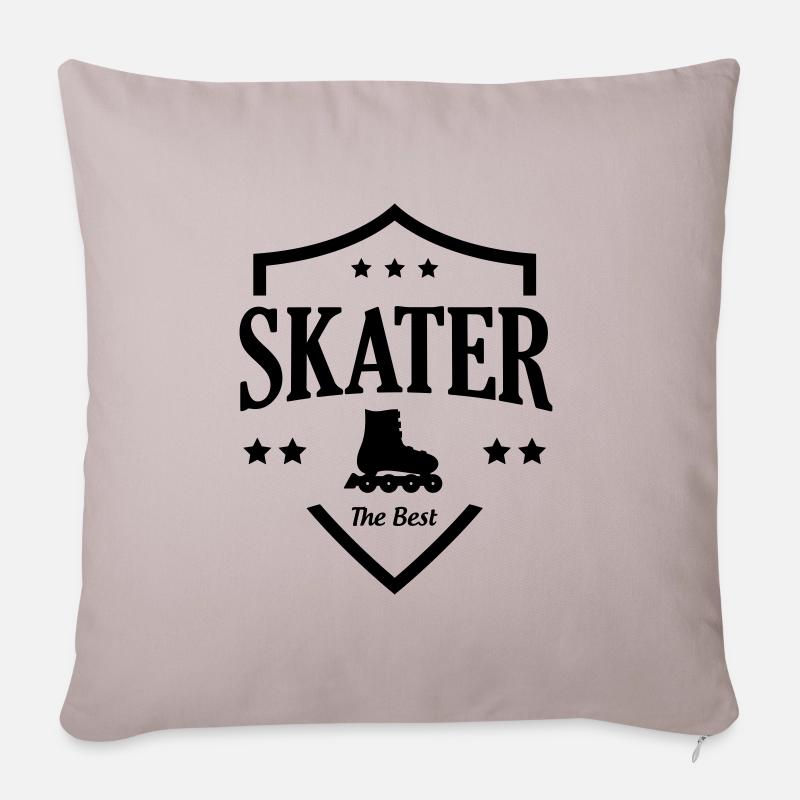 Roller Skates - Sofakissen mit Füllung 45 x 45 cm - helles Taupe