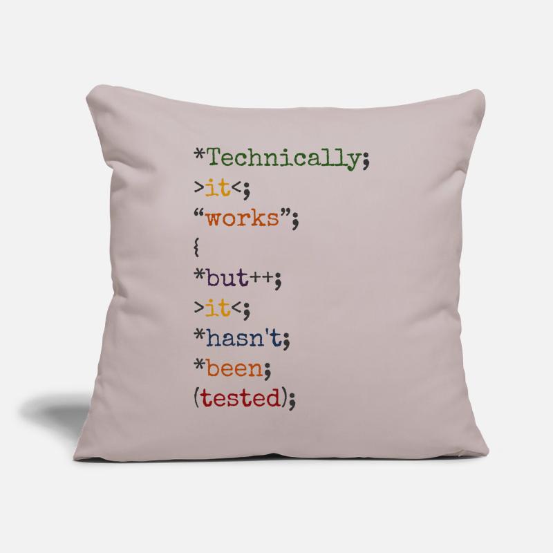 Software Ingenieur Informatiker Programmierer Sofakissen mit Füllung 45 x 45 cm