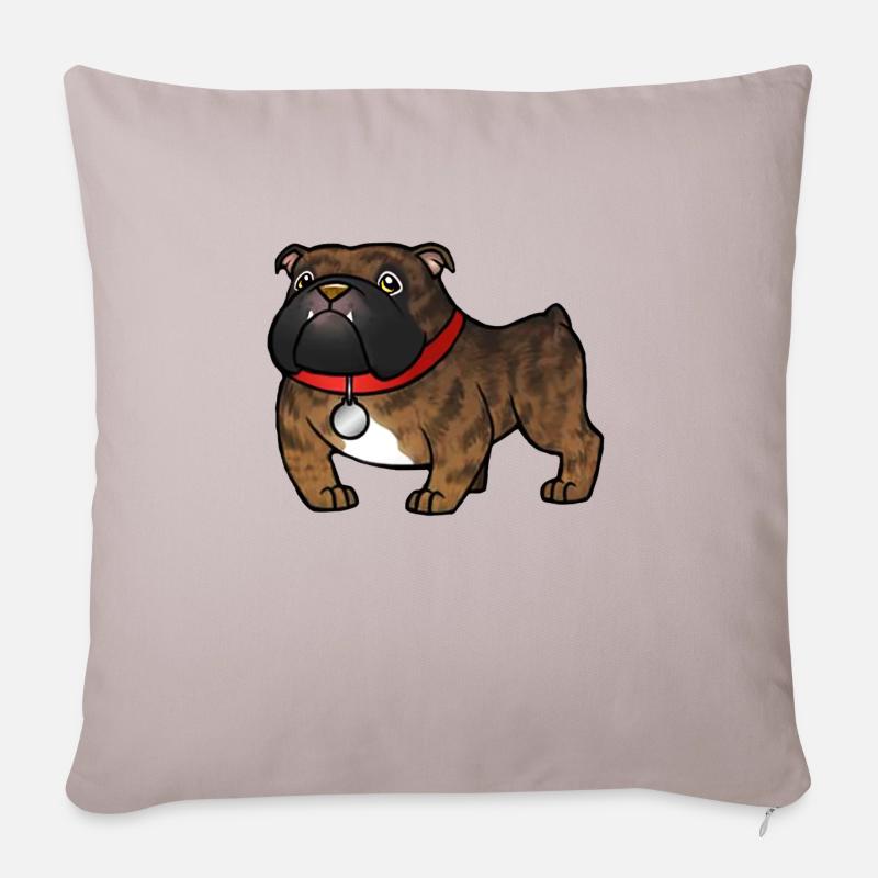 Köbi Comicstyle transparent - Sofakissen mit Füllung 45 x 45 cm - helles Taupe