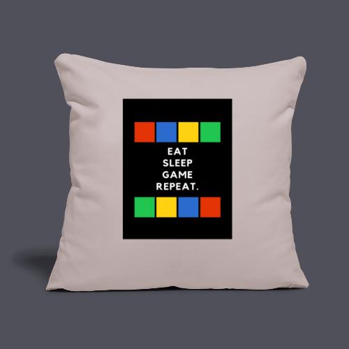Eat, Sleep, Game, Repeat T-shirt - Sofa pillow with filling 45cm x 45cm