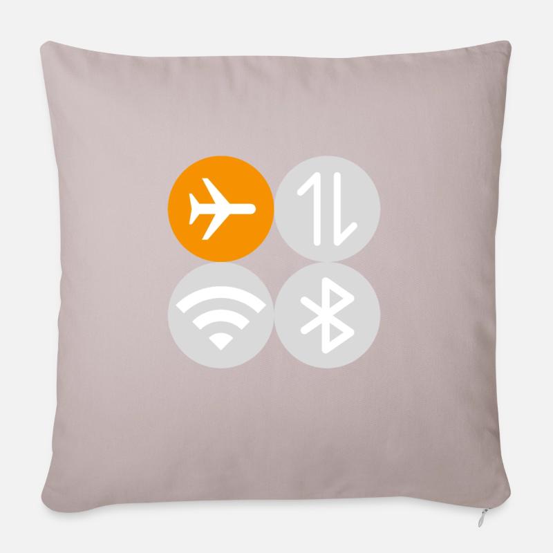 Quick Menu Flight Mode - Sofa pillow with filling 45cm x 45cm - light taupe
