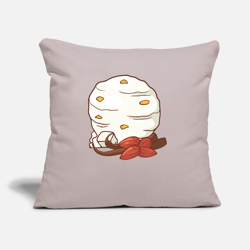 Vanille Mandel Eis Speiseeis Eiskrem Eiscreme Sofakissen mit Füllung 45 x 45 cm