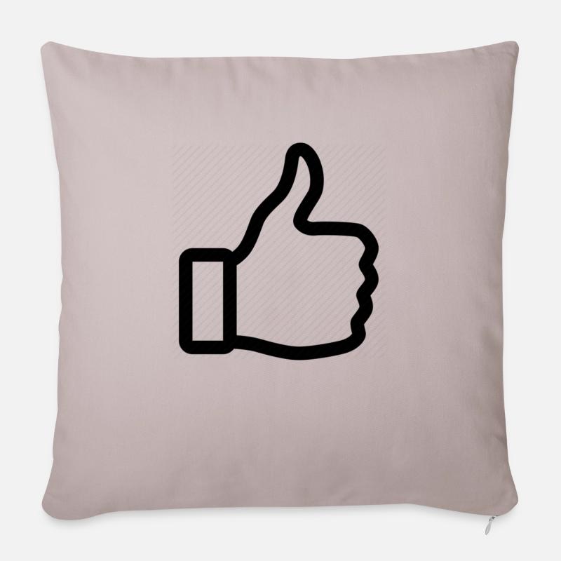 Thumbs up - Sofakissen mit Füllung 45 x 45 cm - helles Taupe