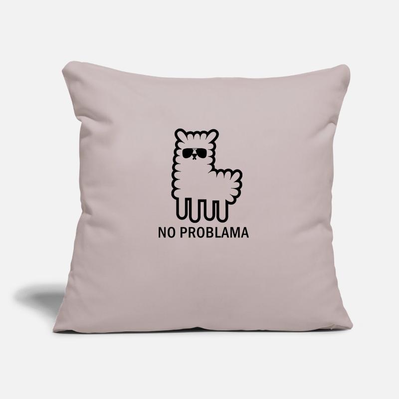 Llama funny problem lama Sofa pillow with filling 45cm x 45cm