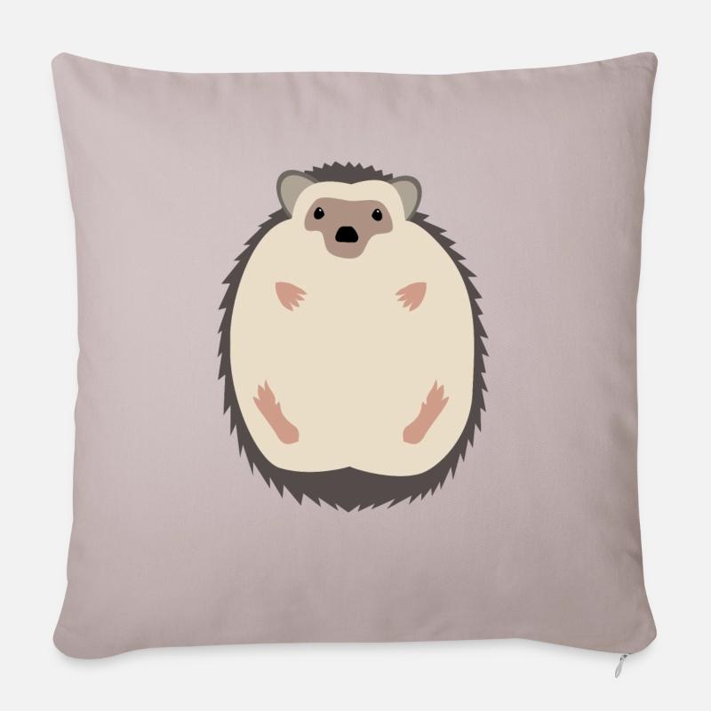 Igel - Sofakissen mit Füllung 45 x 45 cm - helles Taupe