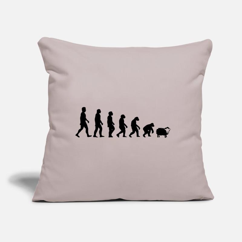 ÉVOLUTION DRÔLE DE L'HUMANITÉ DARWIN Coussin et housse de 45 x 45 cm