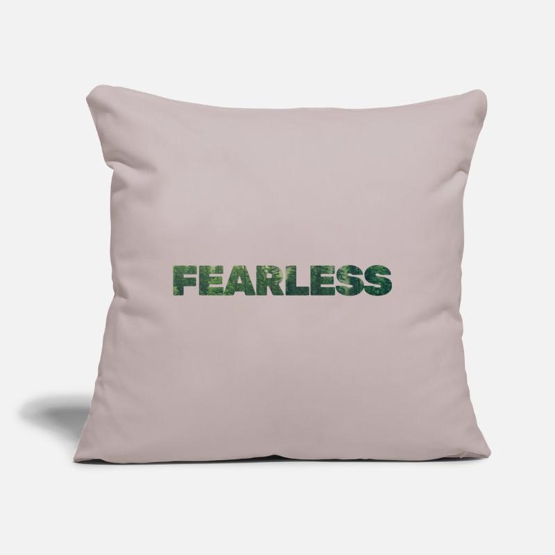 FEARLESS Warrior Mindset Bold Statement Sofa pillow with filling 45cm x 45cm