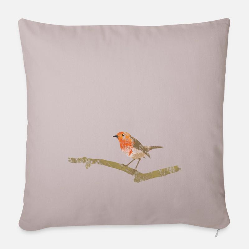 Robin - Sofakissen mit Füllung 45 x 45 cm - helles Taupe