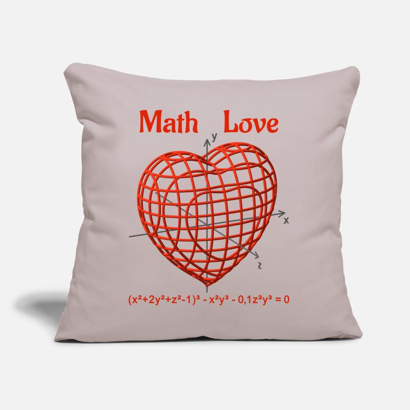 Heart Function 3D – Math Love Sofa pillow with filling 45cm x 45cm