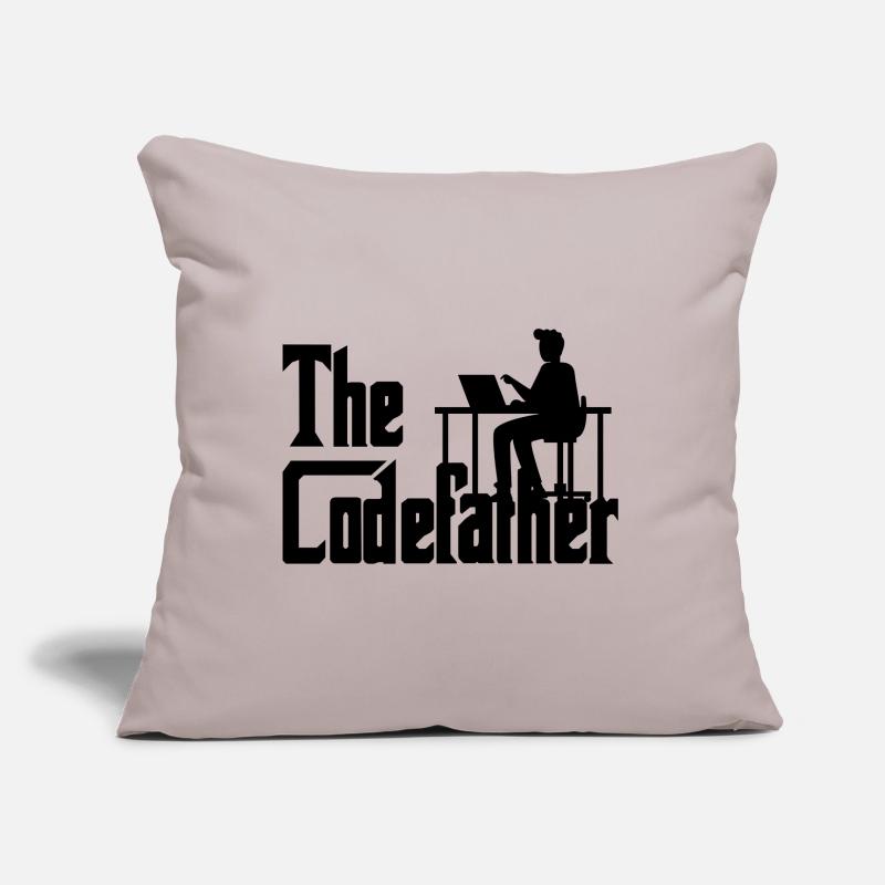 The Codefather Coding Programmer Gift Sofa pillow with filling 45cm x 45cm