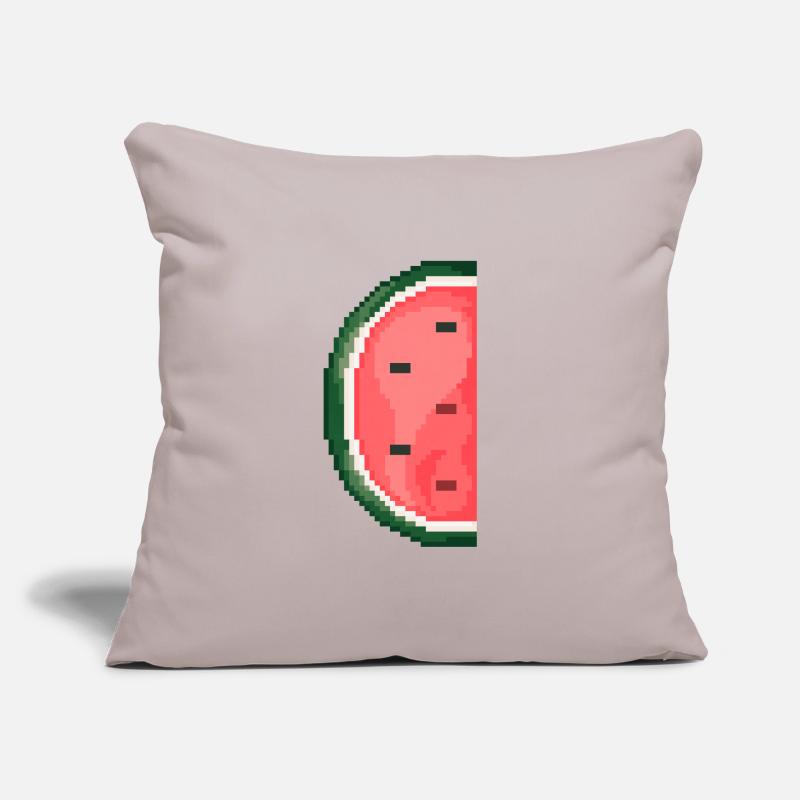Pixel Art Melon Pattern Variante 1 Coussin et housse de 45 x 45 cm