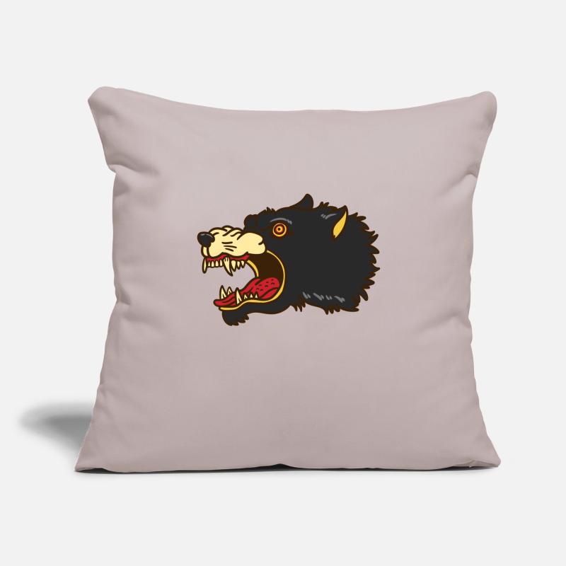 Wolf Predator Alpha Pack Prey Idée Cadeau Sauvage Coussin et housse de 45 x 45 cm