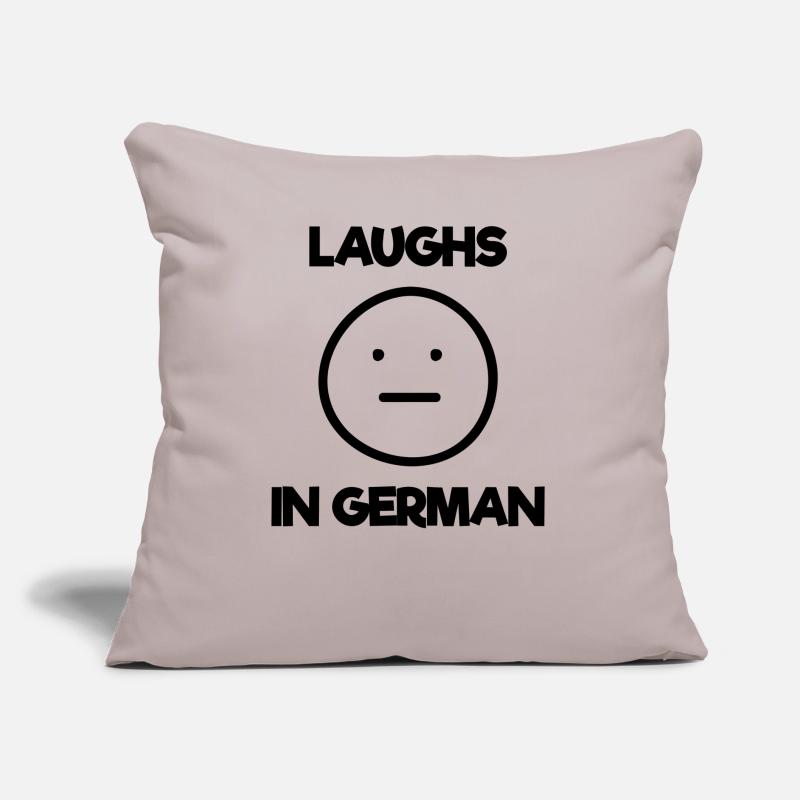 Laughter Meme Germany German Emoticon Gift Sofa pillow with filling 45cm x 45cm